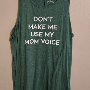 Torrid Green Tank Top with White Text